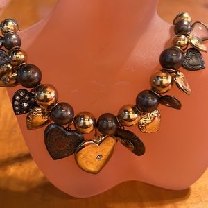 Frenchy vintage lockets hearts . Zz ‘s gold plated metals trinkets New necklace